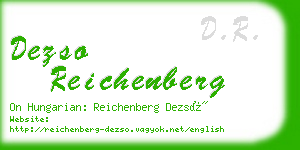 dezso reichenberg business card